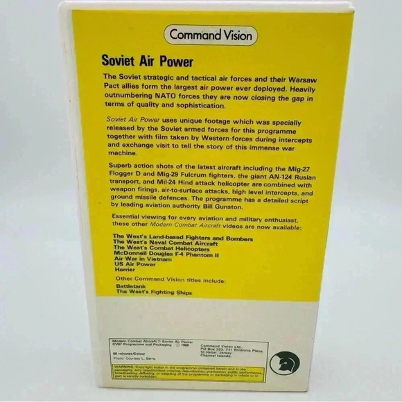 Vintage Modern Combat Aircraft, Soviet Air Power VHS, 1988 - Picture 3 of 5